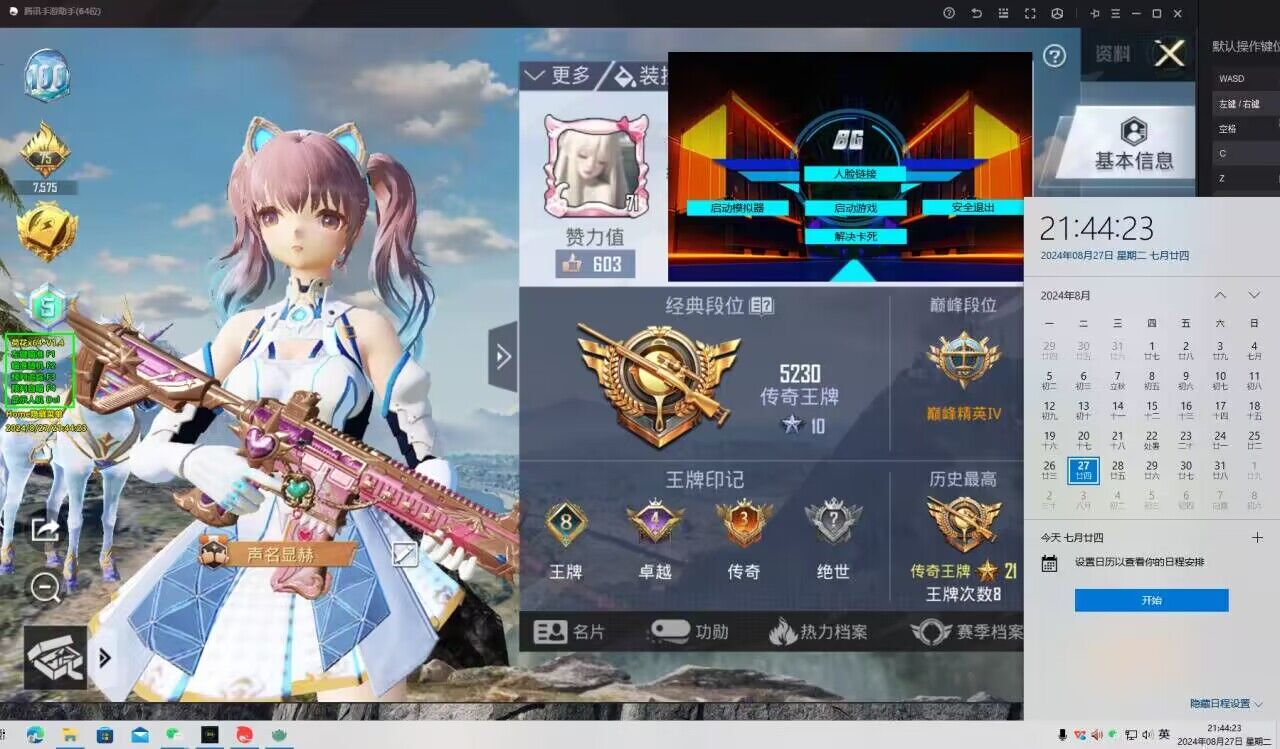 和平精英稳定外挂演示
